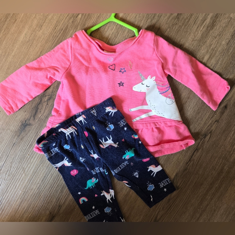 Unicorn Print Matching Set